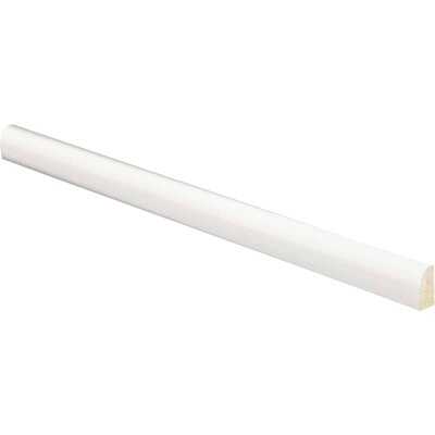 Inteplast Building Products 9/16 In. W. x 1/4 In. H. x 8 Ft. L. Crystal White Polystyrene Base Shoe