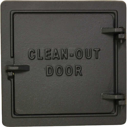 US Stove 8 In. x 8 In. Black Cast-Iron Cleanout Door