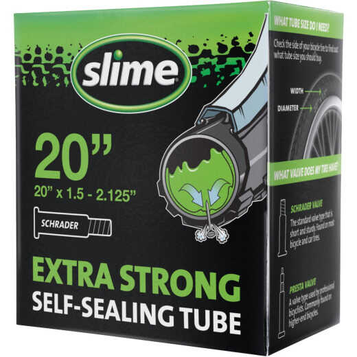 Slime Pre-Filled 20 In. Self-Sealing Bicycle Tube